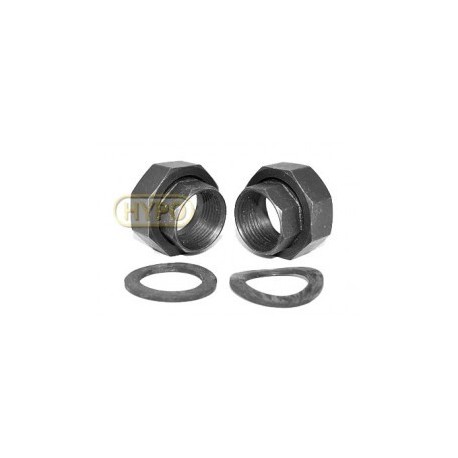 Śrubunki do pomp obiegowych 2 szt (1" GW + nakrętka 1 1/2" GW)