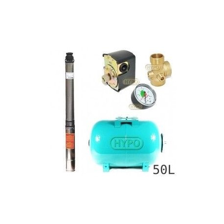 Zestaw pompa 4SDm3-14 230V IBO zbiornik 50l poziomy