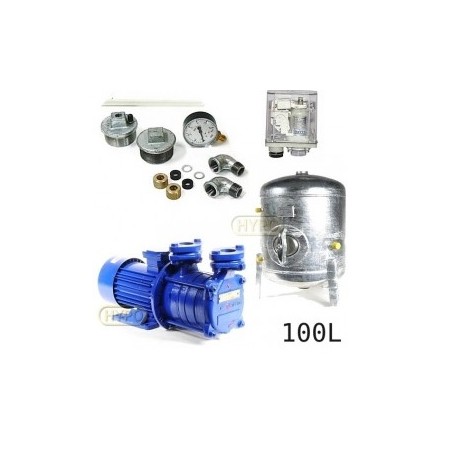 Zestaw pompa SM3,02 400V HYDRO-VACUUM zbiornik 100l ocynkowany + osprzęt SM3.02