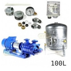 Zestaw pompa SKA4,03 400V HYDRO-VACUUM zbiornik 100l ocynkowany + osprzęt SKA4.03