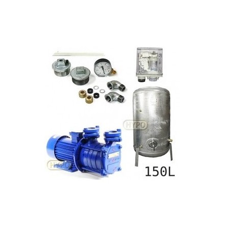 Zestaw pompa SM4,02 230V HYDRO-VACUUM zbiornik 150l ocynkowany + osprzęt SM4.02
