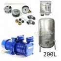 Zestaw pompa SM3,02 400V HYDRO-VACUUM zbiornik 200l ocynkowany + osprzęt SM3.02