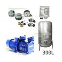Zestaw pompa SM4,02 230V HYDRO-VACUUM zbiornik 300l ocynkowany + osprzęt SM4.02