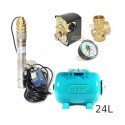 Zestaw pompa 3SKM100 230V IBO zbiornik 24L poziomy