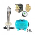 Zestaw pompa 3SQIBO 0,55 IBO 230V zbiornik 24L poziomy