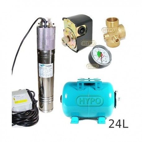 Zestaw pompa NKM-150 230V SUMOTO zbiornik 24L poziomy