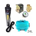Zestaw pompa BHP LEADER 230V zbiornik OMNIGENA 24L poziomy