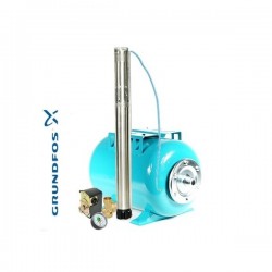 Zestaw pompa SQ3-40 230V Hydrofor 24L GRUNDFOS