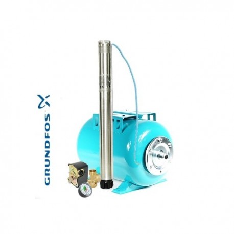 Zestaw pompa SQ3-40 230V Hydrofor 24L GRUNDFOS