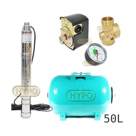 Zestaw pompa 3SQIBO0,55 IBO 230V zbiornik 50L poziomy