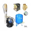 Zestaw pompa 3SKM100 230V IBO zbiornik 50L pionowy
