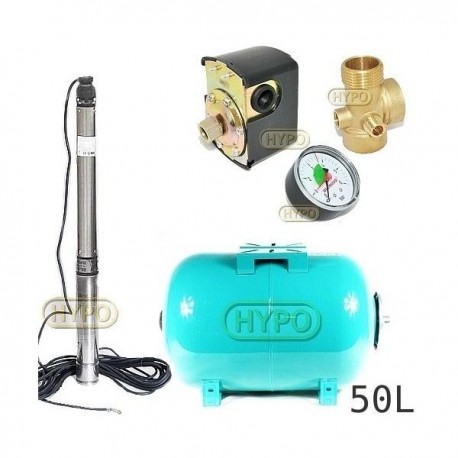 Zestaw pompa 3,5SCM3/18 230V IBO zbiornik 50L poziomy