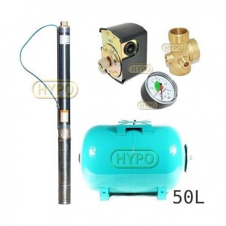 Zestaw pompa 3T2i33 230V IBO zbiornik 50L poziomy