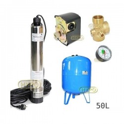 Zestaw pompa OMNITRON5000 230V OMNIGENA zbiornik AQUA-SYSTEM 50L pionowy