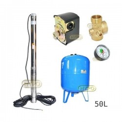 Zestaw pompa 3,5SC3/19 400V OMNIGENA zbiornik AQUA-SYSTEM 50L pionowy