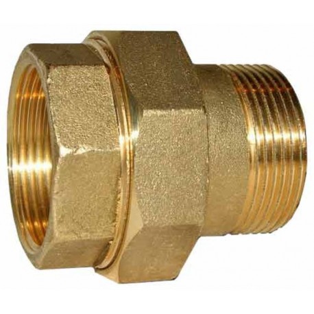 Śrubunek prosty mosiężny 1 1/4" GZxGW