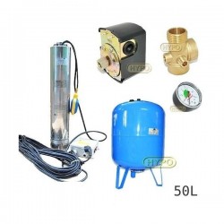 Zestaw pompa OMNITECH1500 230V OMNIGENA zbiornik AQUA-SYSTEM 50L pionowy