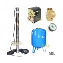 Zestaw pompa 3,5SC3/21 400V OMNIGENA zbiornik AQUA-SYSTEM 50L pionowy