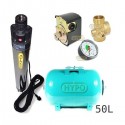 Zestaw pompa BHP LEADER 230V zbiornik OMNIGENA 50L poziomy