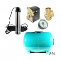 Zestaw pompa TN10 230V OMNIGENA zbiornik 80L poziomy