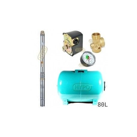 Zestaw pompa 3B24 400V OMNIGENA zbiornik 80l poziomy 3B-24