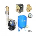 Zestaw pompa 3SKM100 230V IBO zbiornik 80L pionowy