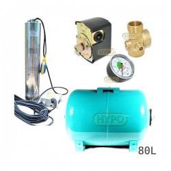 Zestaw pompa OMNITECH1500 230V OMNIGENA zbiornik 80L poziomy