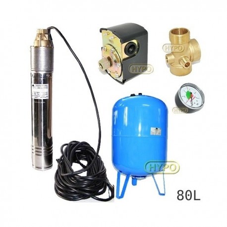 Zestaw pompa SKT200 400V OMNIGENA zbiornik AQUA-SYSTEM 80L pionowy