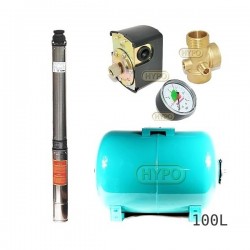 Zestaw pompa 4SD3-18 400V IBO zbiornik 100l poziomy
