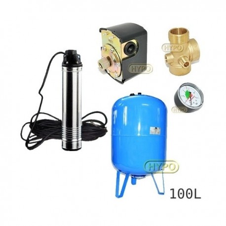 Zestaw pompa Tm10 230V Leader zbiornik AQUA-SYSTEM 100L pionowy
