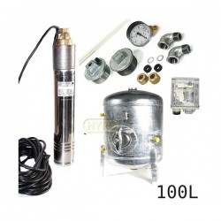 Zestaw pompa SKT200 400V OMNIGENA zbiornik ocynkowany HYDRO-VACUUM 100L pionowy