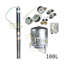 Zestaw pompa 3T2i33 230V IBO zbiornik ocynkowany HYDRO-VACUUM 100L pionowy