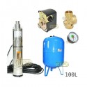 Zestaw pompa 3,5SCR1,8-50-0,5 230V IBO zbiornik 100L pionowy