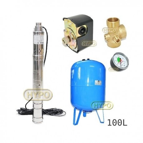 Zestaw pompa 3SQIBO 0,55 IBO 230V zbiornik 100L pionowy