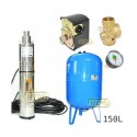 Zestaw pompa 3,5SCR1,8-50-0,5 230V IBO zbiornik 150L pionowy