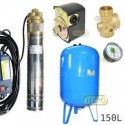 Zestaw pompa SKM100 230V OMNIGENA zbiornik AQUA-SYSTEM 150L pionowy