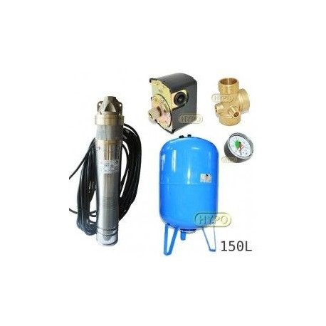 Zestaw pompa SKT100 400V OMNIGENA zbiornik AQUA-SYSTEM 150L pionowy