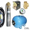Zestaw pompa SKM100 230V OMNIGENA zbiornik AQUA-SYSTEM 150L poziomy