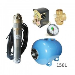Zestaw pompa SKT150 400V OMNIGENA zbiornik AQUA-SYSTEM 150L poziomy