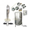 Zestaw pompa 3SQIBO0,55 IBO 230V zbiornik ocynkowany HYDRO-VACUUM 150L pionowy