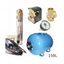 Zestaw pompa SKM200 230V OMNIGENA zbiornik AQUA-SYSTEM 150L poziomy