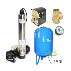 Zestaw pompa OMNITRON5000 230V OMNIGENA zbiornik AQUA-SYSTEM 150L pionowy