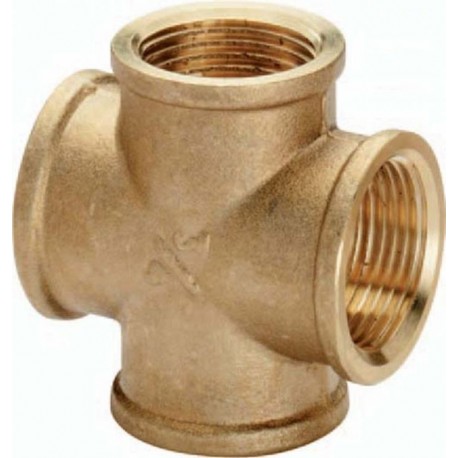 Czwórnik mosiężny GW 3/4"