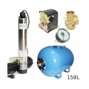 Zestaw pompa OMNITRON5000 230V OMNIGENA zbiornik AQUA-SYSTEM 150L poziomy