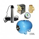 Zestaw pompa Tm10 230V Leader zbiornik AQUA-SYSTEM 150L poziomy