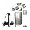 Zestaw pompa TM10 230V Leader zbiornik ocynkowany HYDRO-VACUUM 150L pionowy