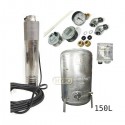 Zestaw pompa NKT-150 400V SUMOTO zbiornik ocynkowany HYDRO-VACUUM 150L pionowy