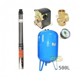 Zestaw pompa 4SDm6-12 230V IBO zbiornik 500L pionowy