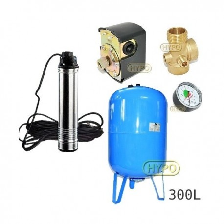 Zestaw pompa TN10 230V OMNIGENA zbiornik AQUA-SYSTEM 300L pionowy
