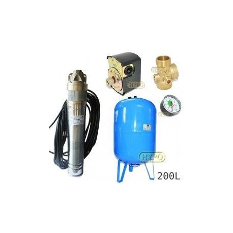 Zestaw pompa SKT150 400V OMNIGENA zbiornik AQUA-SYSTEM 200L pionowy